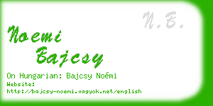 noemi bajcsy business card